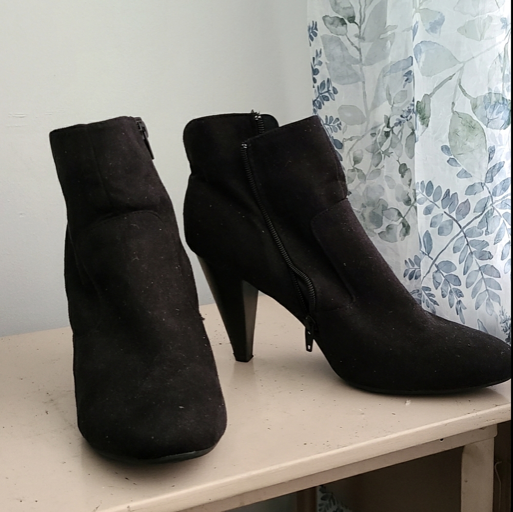 Suede ankle boots